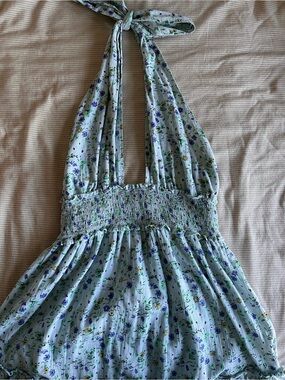aerie spring fling halter dress | Dresses | American Eagle Length:MINI